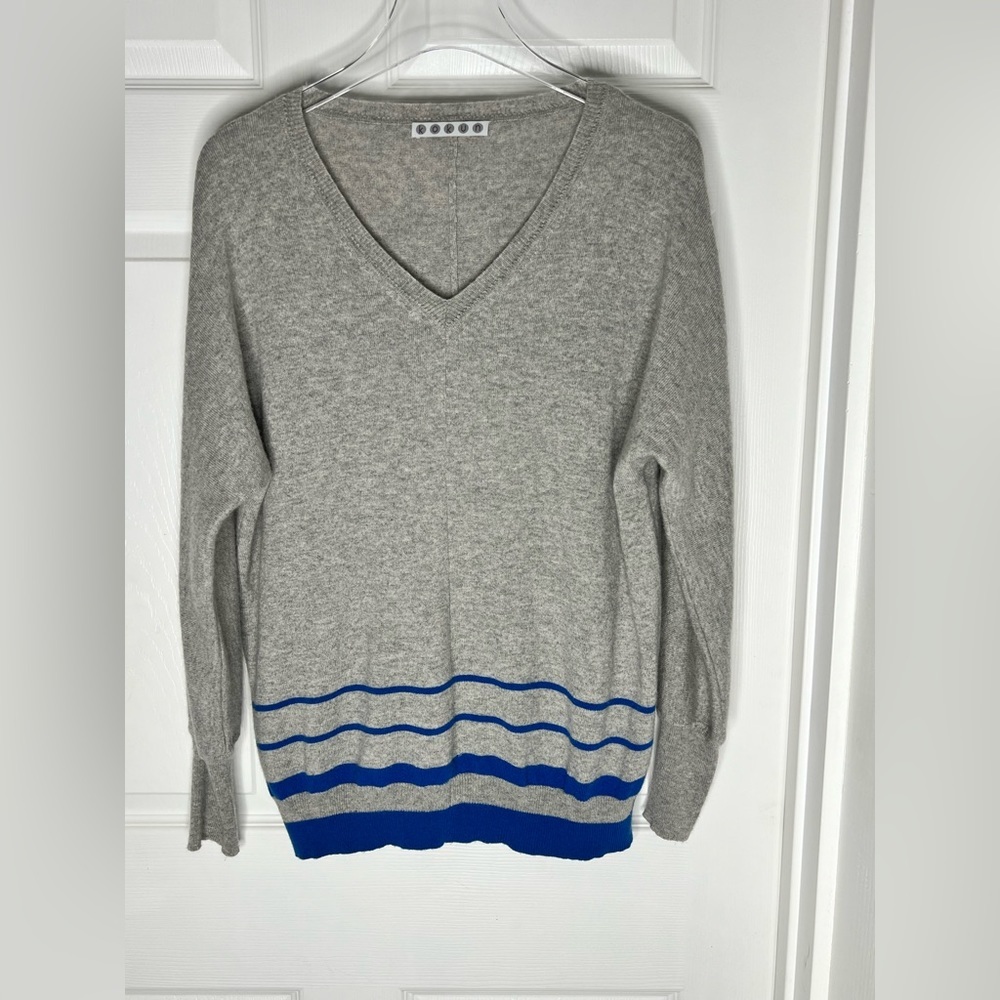 Kokun 100% Cashmere V-Neck Pullover Sweater Sz XS